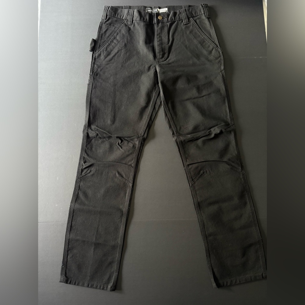 Carhartt Rugged Flex Straight Fit Carpenter Pants – Black, Size 32x32 - Picture 1 of 9